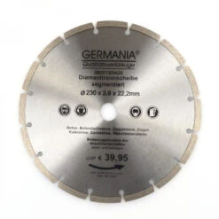 Diamanttrennscheibe 230 X 2,6 Mm Segmentiert