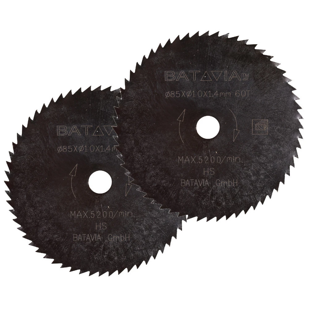 Batavia HSS Sägeblätter 2 Stück 85 X 10 Mm 60 Zähne Für Maxx Saw Sägen 1 Batavia HSS Sägeblätter 2 Stück 85 X 10 Mm 60 Zähne Für Maxx Saw Sägen