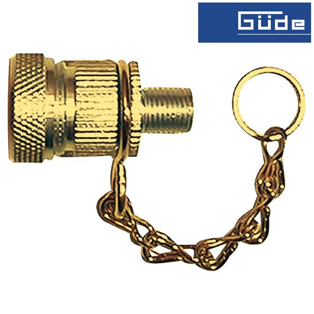 Güde GÜDE Fahrradnippel Aus Metall, Mit Befestigungskette 1 Güde GÜDE Fahrradnippel Aus Metall, Mit Befestigungskette