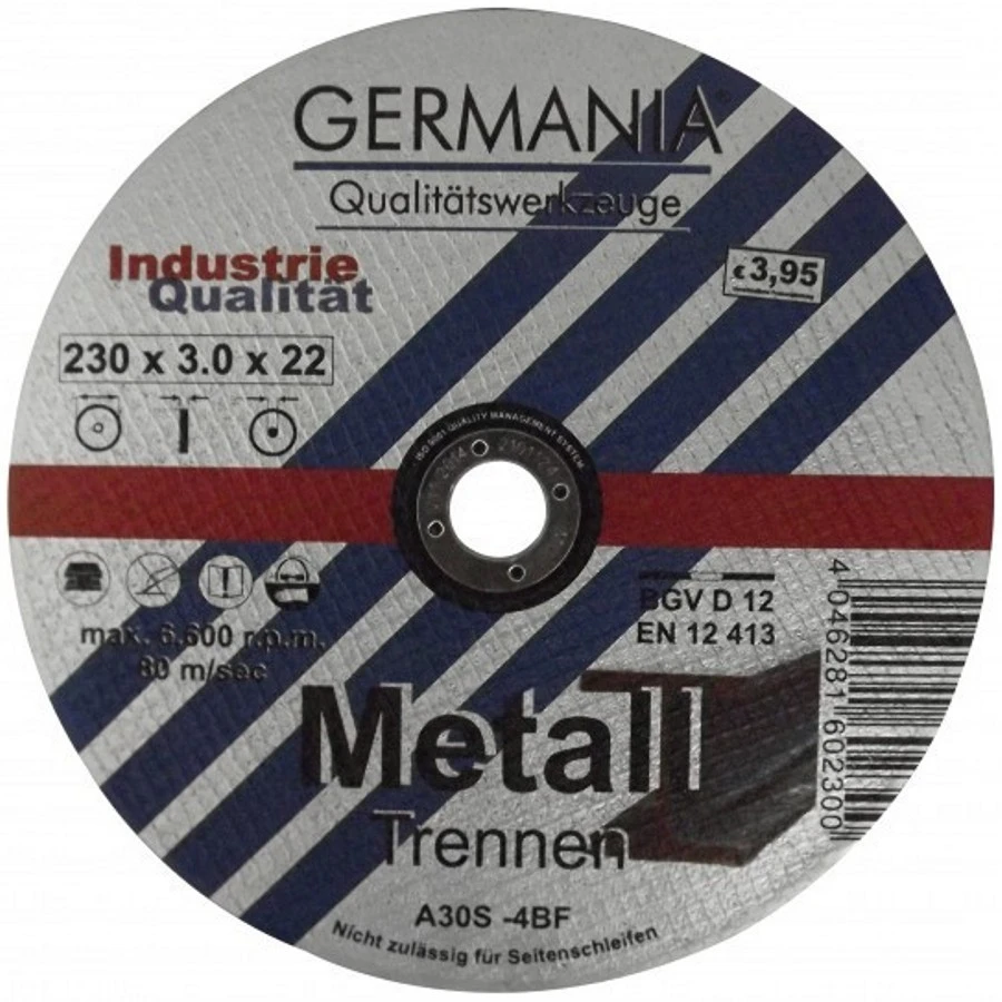 Trennscheibe Metall 230x3,0 Industriequalität Trennen 1 Trennscheibe Metall 230x3,0 Industriequalität Trennen