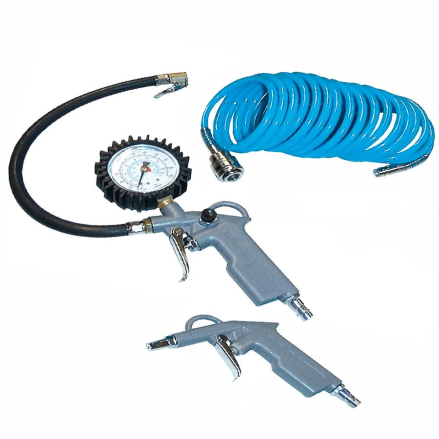 Güde Druckluft Set 3teilig Aluguss Reifenfüller Spiralschlauch Ausblaspistole 1 Güde Druckluft Set 3teilig Aluguss Reifenfüller Spiralschlauch Ausblaspistole
