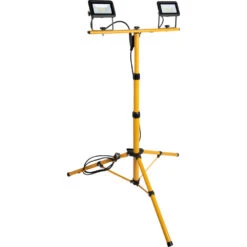 Meister LED-Flutlichtstrahler Tragbar Auf Teleskopstativ 2 X 20 W