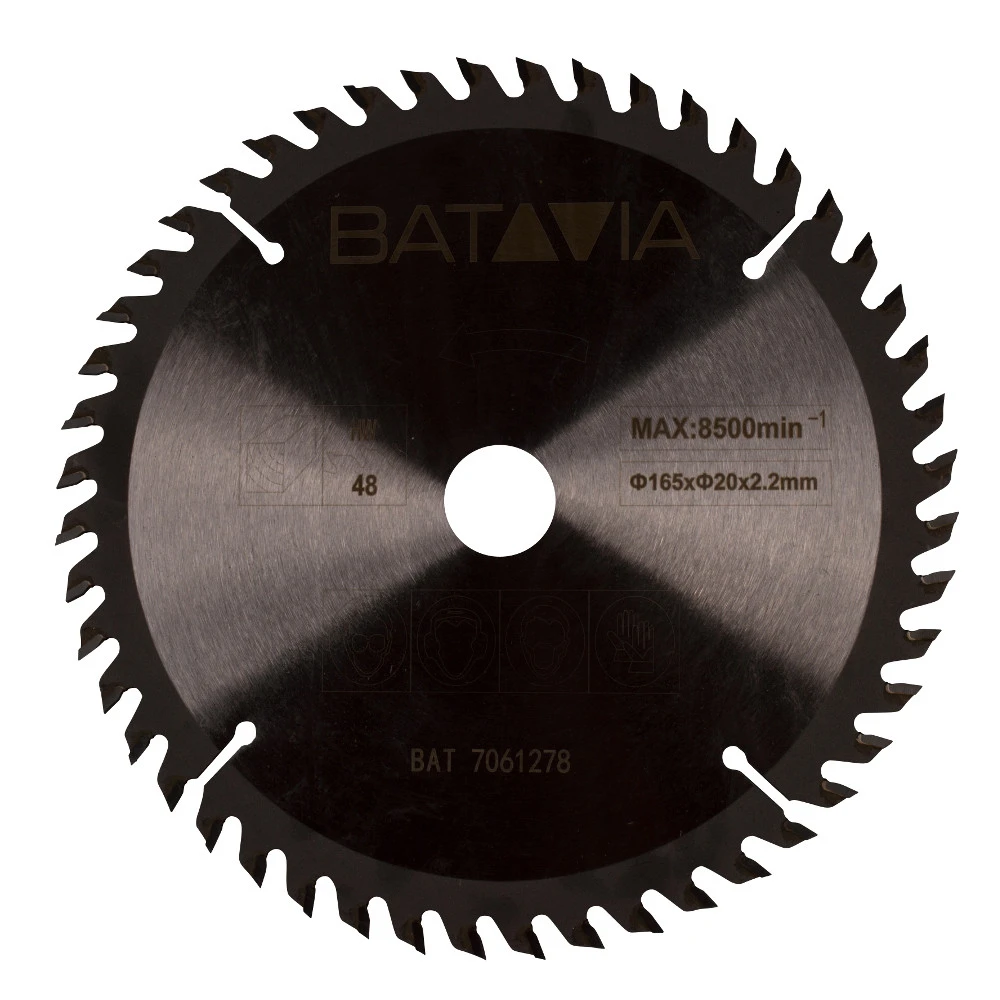 Batavia TCT-Sägeblatt Ø 165 Mm Und 48 Zähnen 1 Batavia TCT-Sägeblatt Ø 165 Mm Und 48 Zähnen