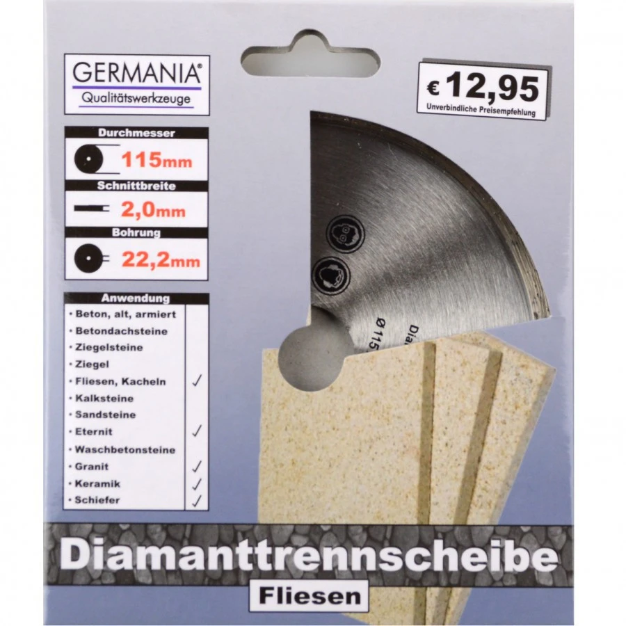Diamanttrennscheibe 115 X 2,0 X 22,2 Mm 1 Diamanttrennscheibe 115 X 2,0 X 22,2 Mm